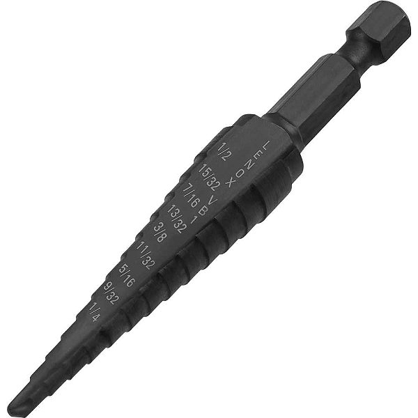 Broca de aço rápido escalonada 1/8” (3,2 mm) a 1/2” (12,7 mm) 30881VB1 LENOX