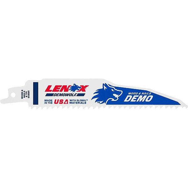 Lâmina para serra sabre 150mm com 6 dentes 205126066R LENOX