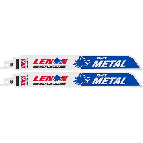 Lâmina para serra sabre 230mm com 2 peças 10 dentes 24905T9110R LENOX