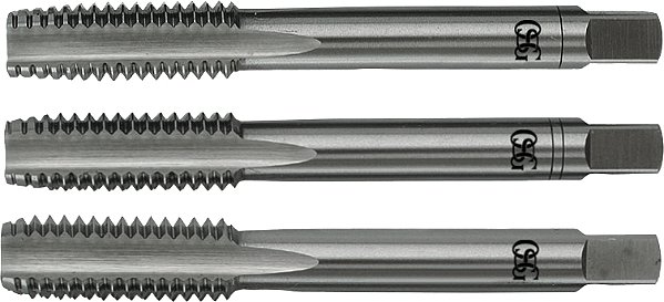 Macho manual de aço rápido 1/2" UNC jogo com 3 peçaS OSG