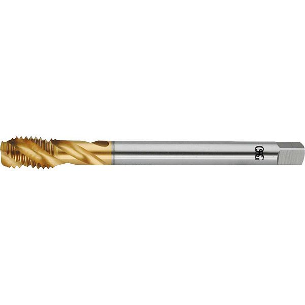 Macho máquina 1/8" BSP canal helicoidal HSSe / TiN 1140/9 SFT-VX-TiN DIN 5156 OSG