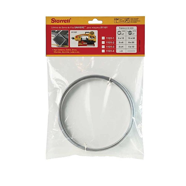 Lâmina de serra fita bimetal 13,0mm x 1,47m 6-10 dentes UNIVERZ STARRETT