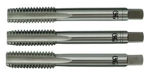 Macho manual de aço rápido 5/8" BSW jogo com 3 peças OSG