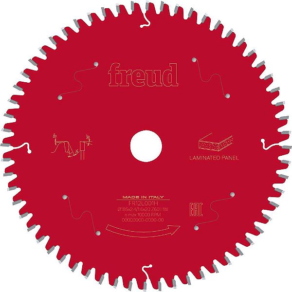Lâmina de serra circular com dentes de metal duro 184,0mm x 20,0mm com 60 dentes para MDF BOSCH