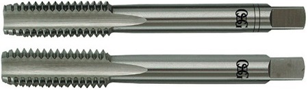Macho manual de aço rápido M10 x 1,25mm rosca MB jogo com 2 peças OSG
