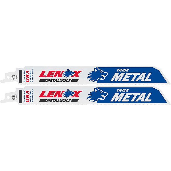 Lâmina para serra sabre 230mm com 2 peças 14 dentes 24906T9114R LENOX