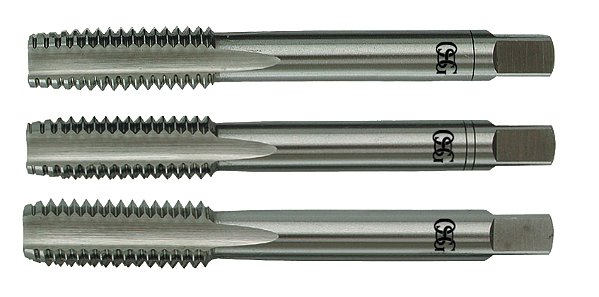 Macho manual de aço rápido 3/8" UNC jogo com 3 peçaS OSG