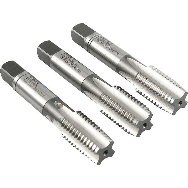 Macho manual de aço rápido M16 X 2,00mm rosca MA jogo com 3 peças DORMER