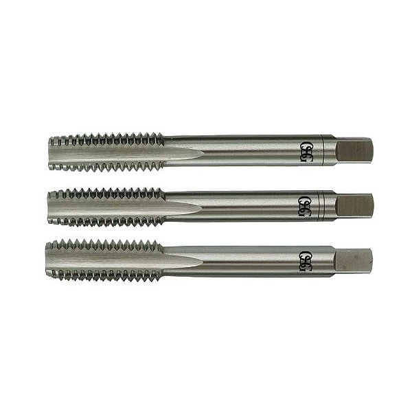 Macho manual de aço rápido M3 x 0,50mm rosca MA jogo com 3 peças OSG