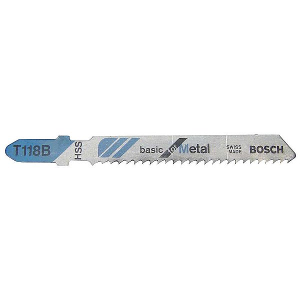 Lâmina de serra tico-tico T-118B cartela com 5 peças BOSCH