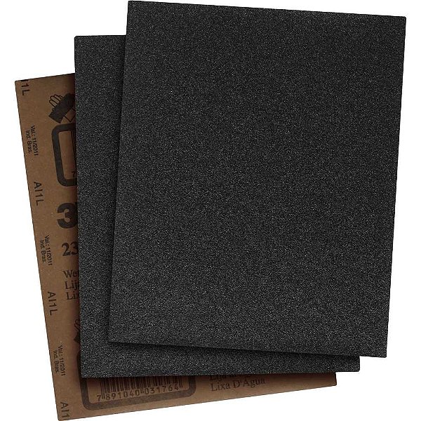 Lixa em folha d’água grão 600 230mm x 280mm 331Q 3M - 50 unidades