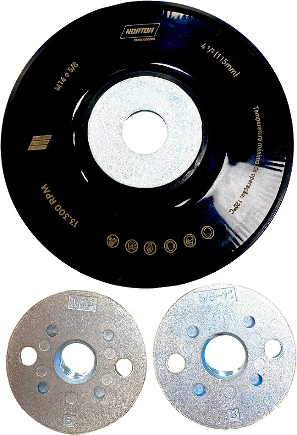 Suporte para disco de lixa 115mm M14 - 5/8" 63642597543 NORTON