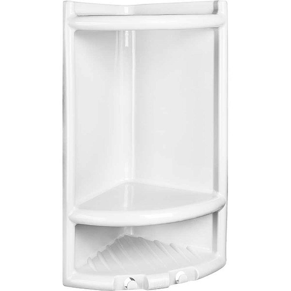 Porta-shampoo para banheiro branco 4010 HERC