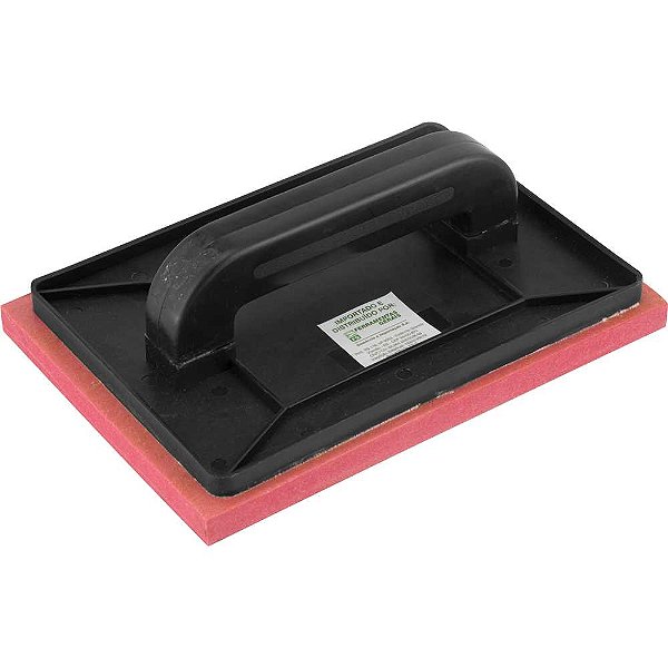 Desempenadeira plástica com espuma 135mm x 210mm cabo plástico TY 02009 GREEN WORL