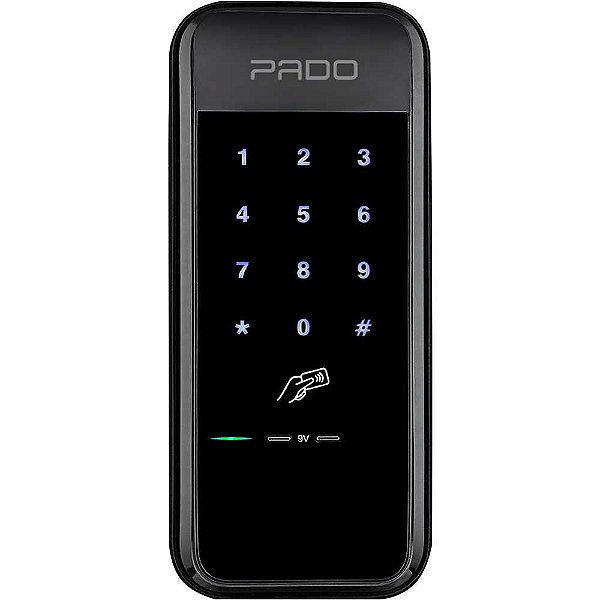 Fechadura digital de sobrepor teclado numérico até 5 senhas e até 50 cartões FDS-50EP PADO