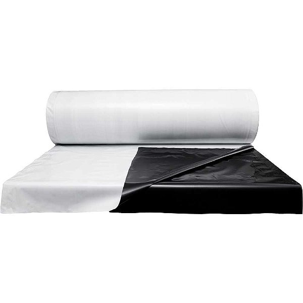 Lona plástica agrícola preta/branca superlona 10m x 50m 50kg PASLPRBR00021AA AGROPLAS