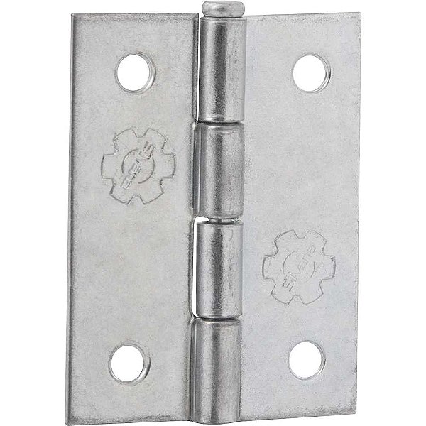 Dobradiça 2" zincada encartelada com 3 peças SILVANA