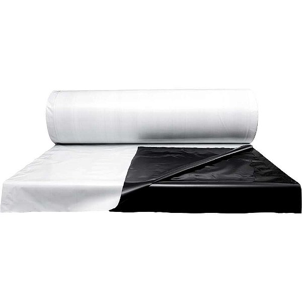 Lona plástica agrícola preta/branca superlona 14m x 50m 70kg PASLPRBR00023AA AGROPLAS