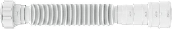 Sifão tubo extensivo universal branco 700mm 030101 BLUKIT