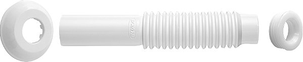 Tubo de ligação para vaso sanitário 260mm branco 290403 BLUKIT