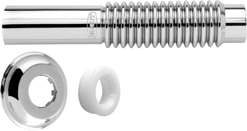 Tubo de ligação para vaso sanitário 260mm cromado 290404 BLUKIT