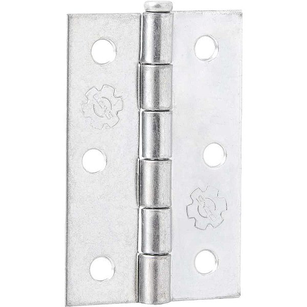 Dobradiça 2.1/2" zincada com 24 peças SILVANA