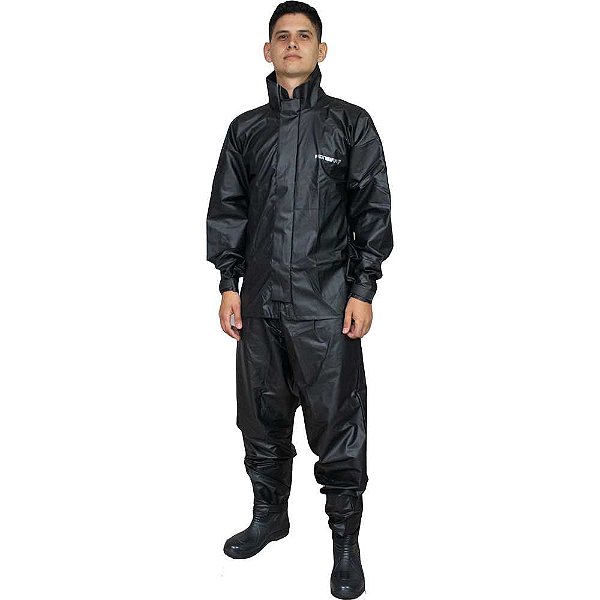 Conjunto em PVC para motoqueiro tamanho XG 2510-M-PRE-XG