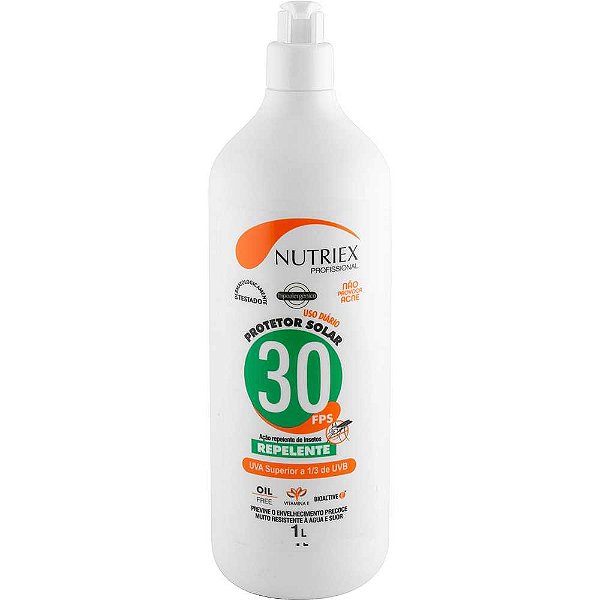 Protetor solar FPS 30 com repelente 1 litro NUTRIEX