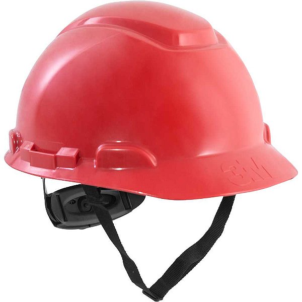 Capacete aba frontal vermelho com catraca H-705 HB004726772 3M