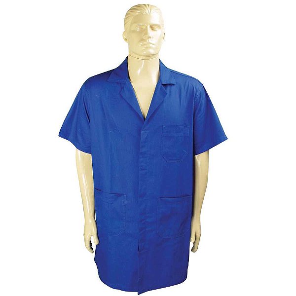 Guarda-pó 7/8 brim azul manga curtam Santanense Unileve WICO