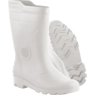 Bota de PVC branca cano médio sem forro 45/46 VONDER PLUS