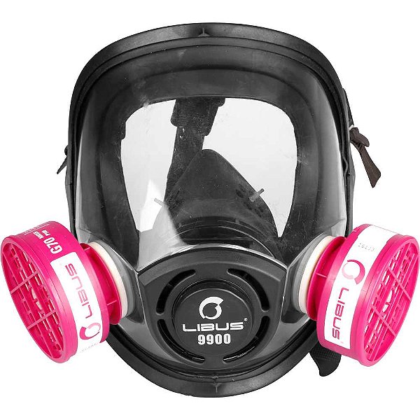 Máscara respiratória facial inteira sistema bi-filtro série 9900 LIBUS