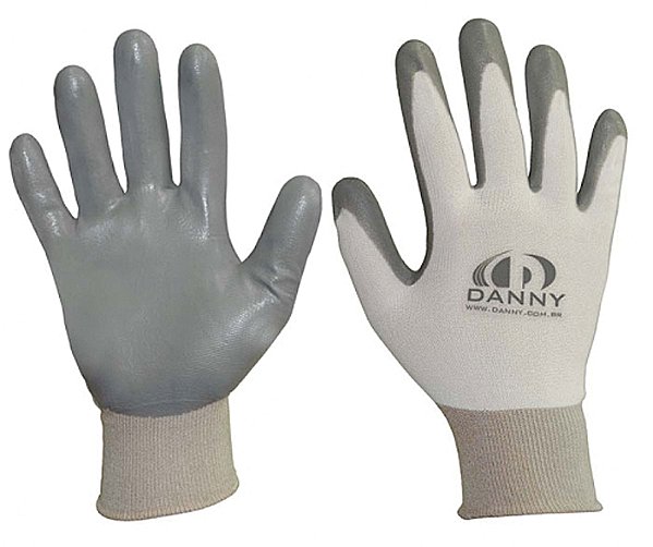 Luva Ultraflex tamanho P branca com cinza DA-12600 DANNY