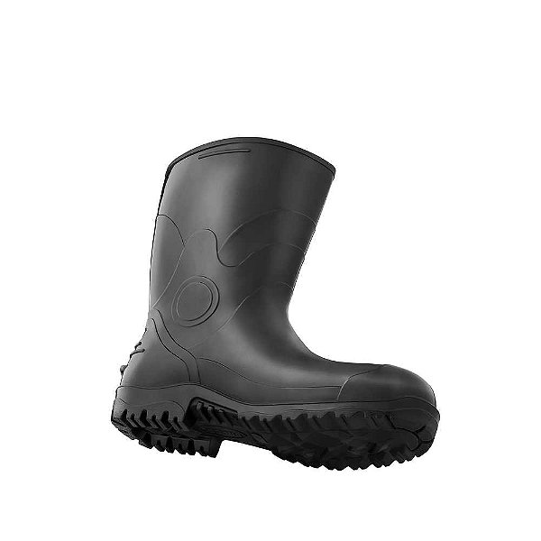 Bota de PVC preta cano curto com forro 39 acqualev BRACOL