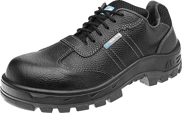 Tênis de couro com cadarço para eletricista nº46 biqueira de composite preto 50T18M CO C 701317 MARLUVAS