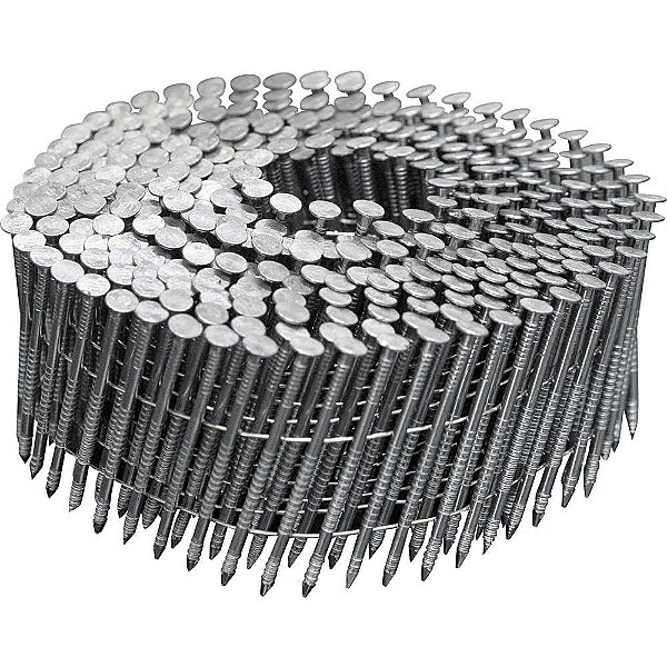 Prego coil anelado 2,3mm x 50mm polido carretel com 350 unidades caixa com 10.500 unidades para os pregadores PP 550 e PP 700 VONDER