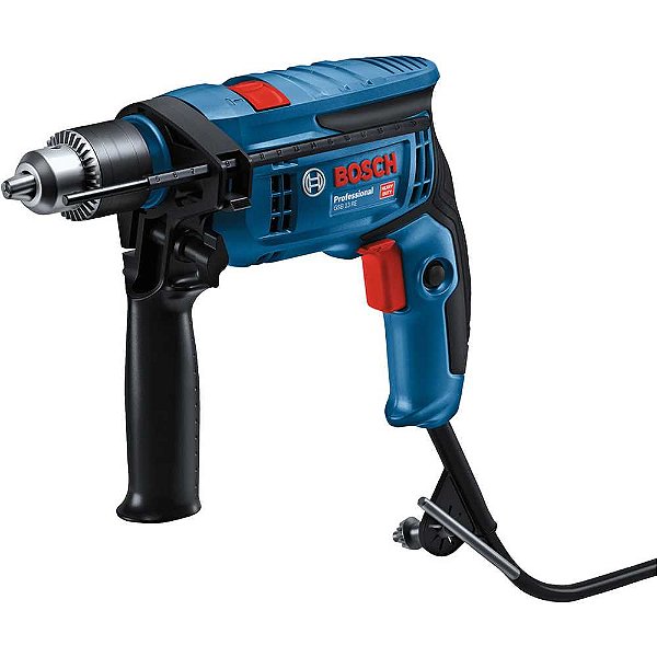 Furadeira de impacto 1/2" com 18 brocas 127V 750W GSB 13 RE BOSCH