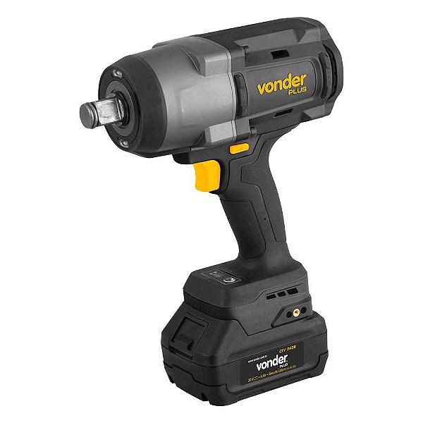 Chave de impacto bateria 20V encaixe de 3/4" fonte de carregamento bivolt automático CIV 342B VONDER PLUS