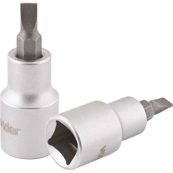 Soquete com encaixe de 1/2" fenda simples 4mm VONDER