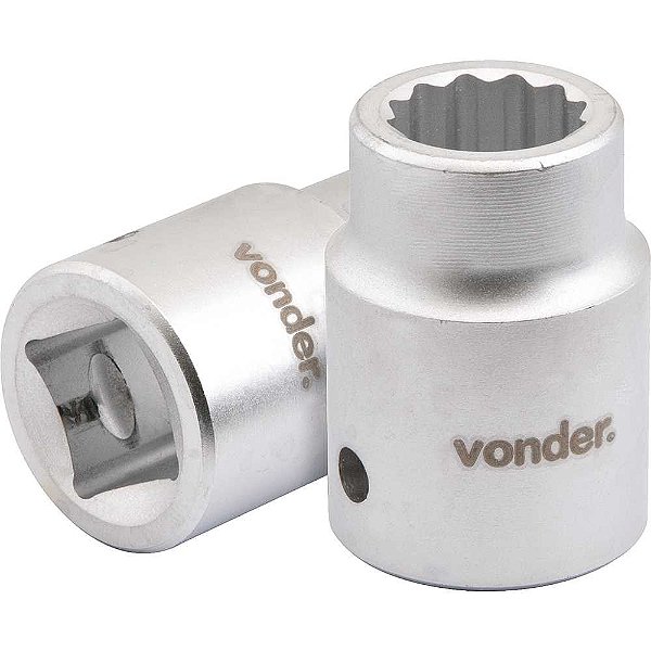 Soquete estriado com encaixe de 3/4" 1.5/8" VONDER