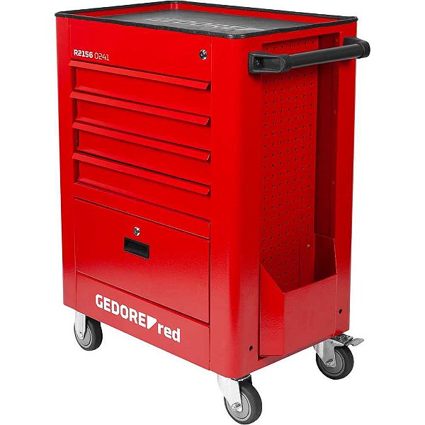 Carro com ferramentas 236 peças 743mm x 413mm x 921mm 4 gavetas 3369841 GEDORE RED