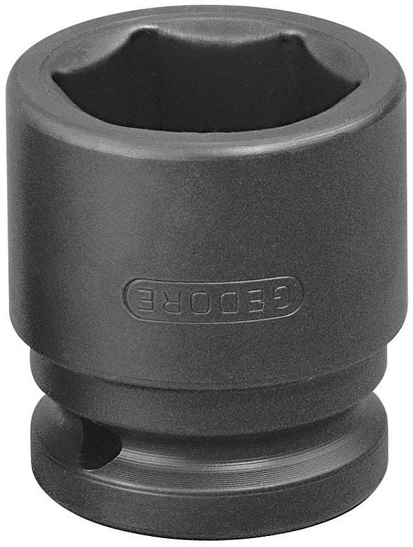 Soquete sextavado de impacto curto 1" com encaixe 1/2" 019070 GEDORE