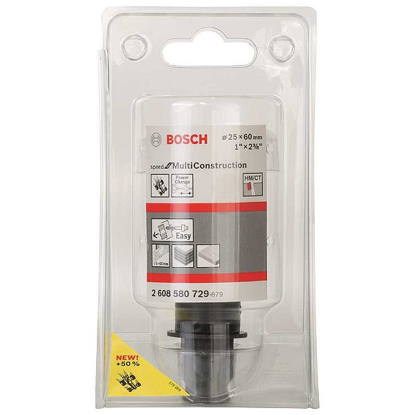 Serra copo 25mm - 1" SPEED 2608580729 BOSCH