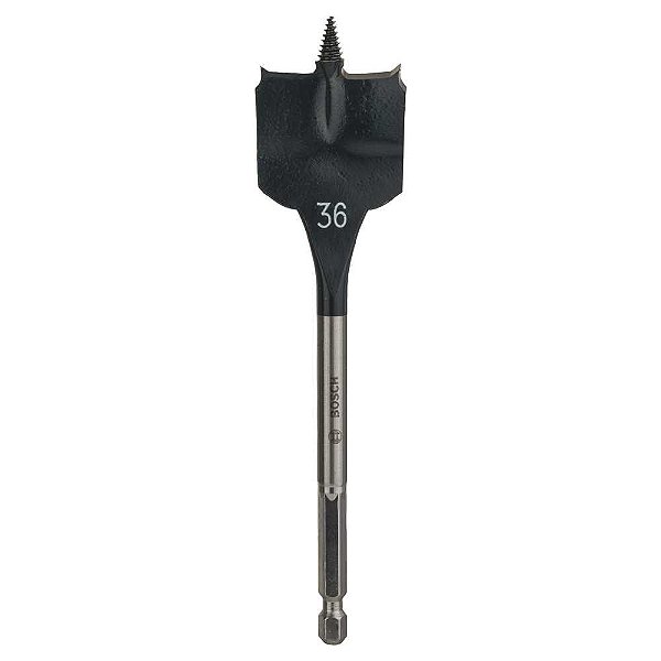 Broca chata para madeira 36mm x 152mm ponta autoperfurante BOSCH