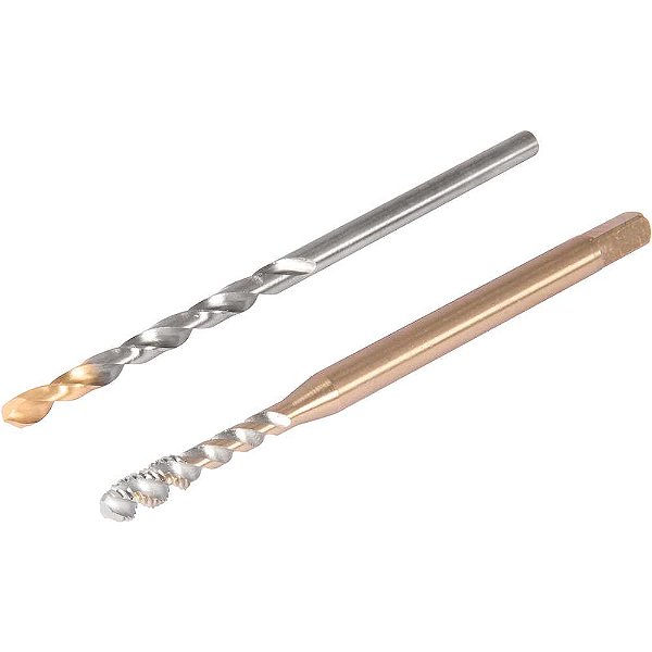 Jogo duopack macho máquina com canal helicoidal 3mm x 0,50mm com broca 2,5mm DORMER