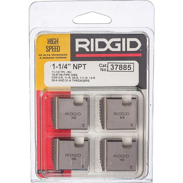 Jogo de cossinetes aço rápido 1.1/4" NPT para tarraxas 37885 RIDGID