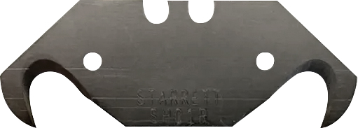 Lâmina trapezoidal para estilete curva com 10 peças KSH01R STARRETT