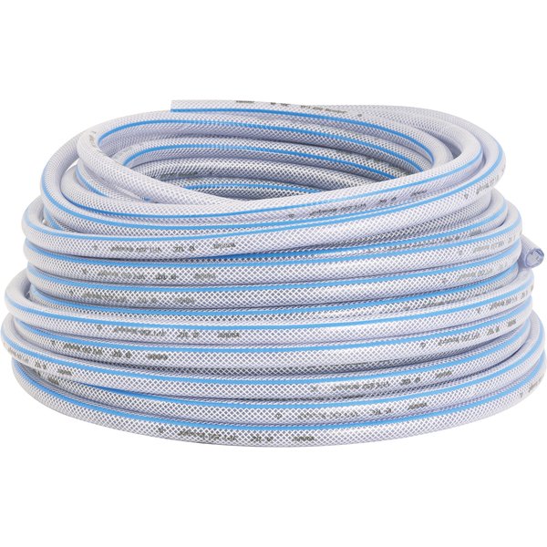 Mangueira PVC cristal trançada VPT 250 libras 5/8" rolo com 50 metros VONDER