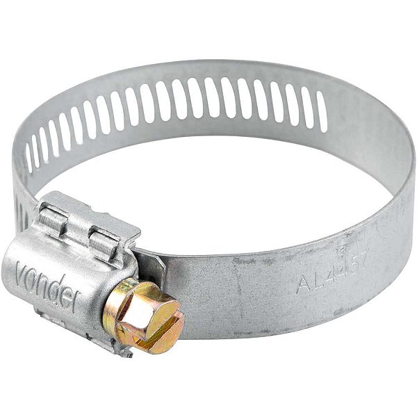 Abraçadeira rosca sem fim 44mm a 57mm com 4 peças AL 4457 VONDER