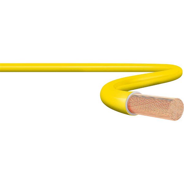 Cabo flexível 750V 2,5 mm² x 100 metros amarelo SIL